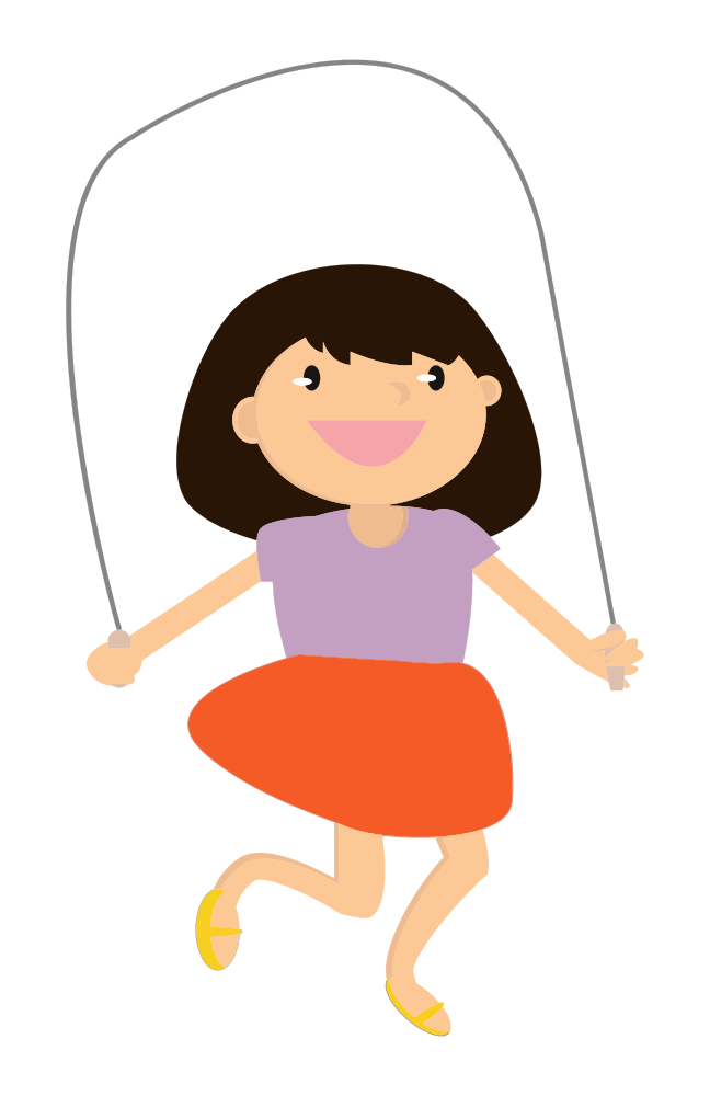OnlineLabels Clip Art Girl Jumping Rope